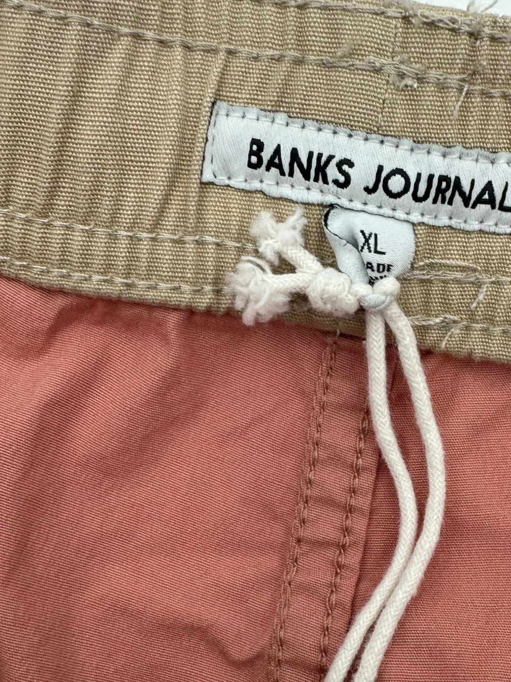Banks Journal Light Coral shorts swim trunks size XL